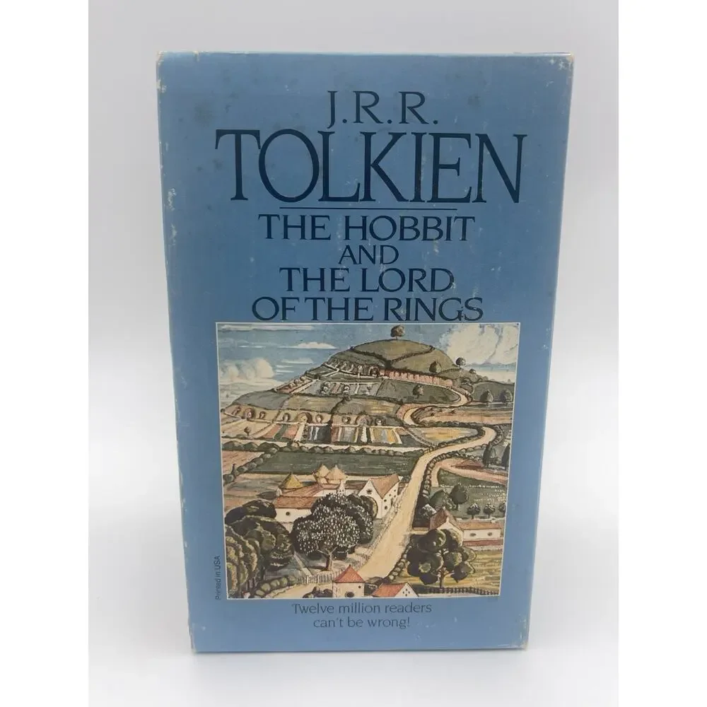 Lord of the Rings JRR Tolkien Box Set 1986 Ballantine 4 Paperback Books, Hobbit - Picture 3 of 16